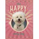 TREE FREE GREETING CARD Poodle of Happiness
